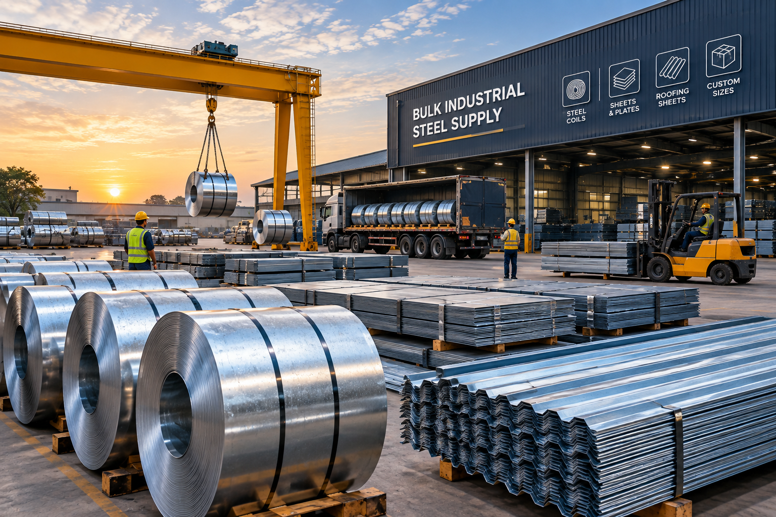 Bulk Industrial Steel Supply